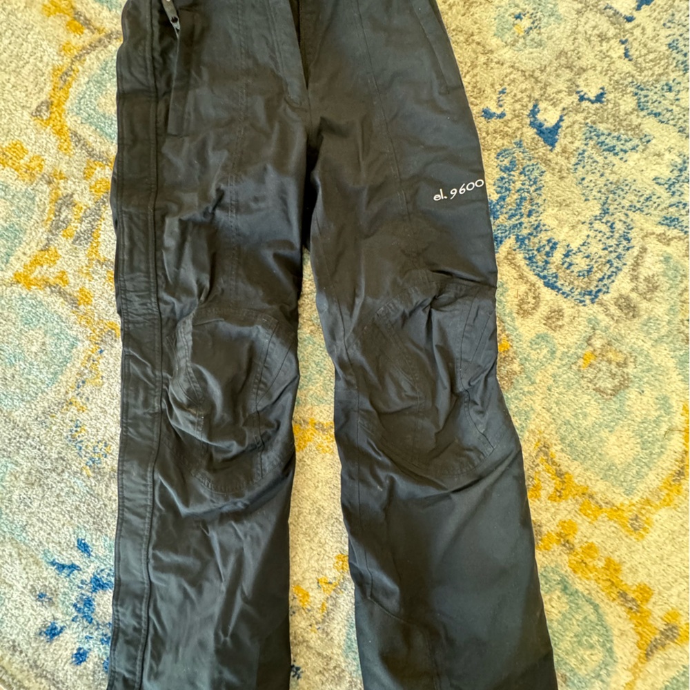 Women's El. 9600 Break Away Ski Pants Size 8 Black Like New Condition